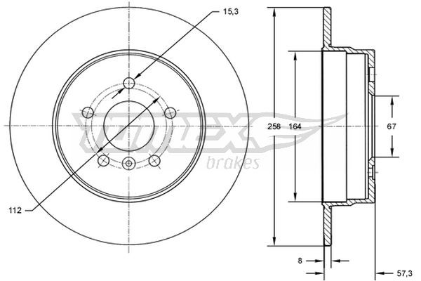 TOMEX Brakes Bremsscheibe